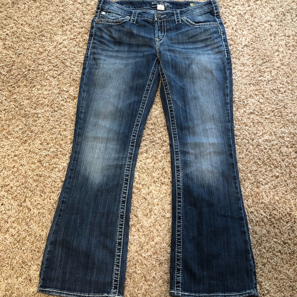 Silver AIKO Bootcut Jeans (32x31)